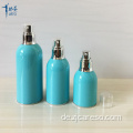 Blaue Airless-Flasche und Dose aus Acryl mit Pumpe